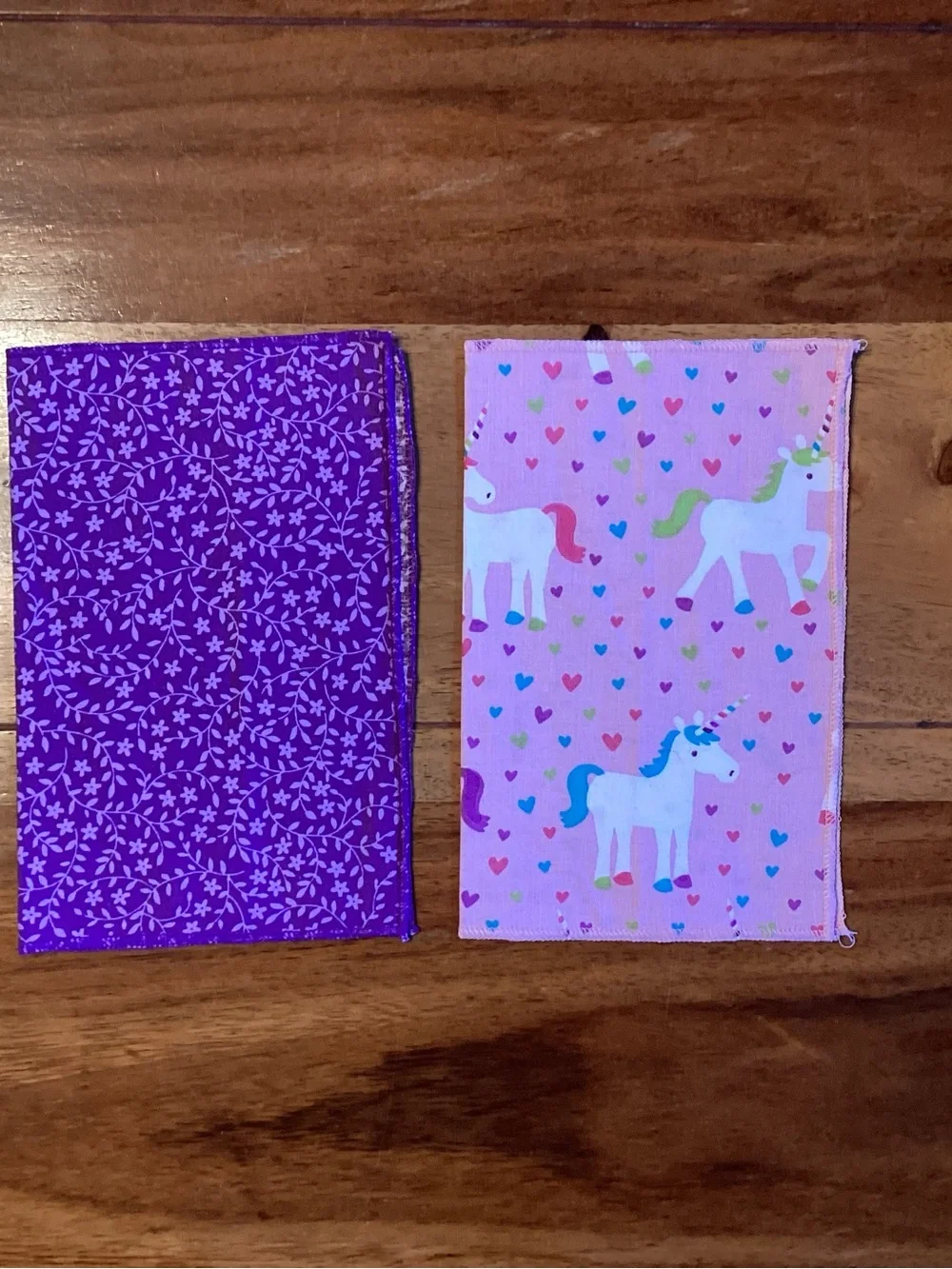 Kids Unicorn Placemat and Napkin Set - Pink and Purple